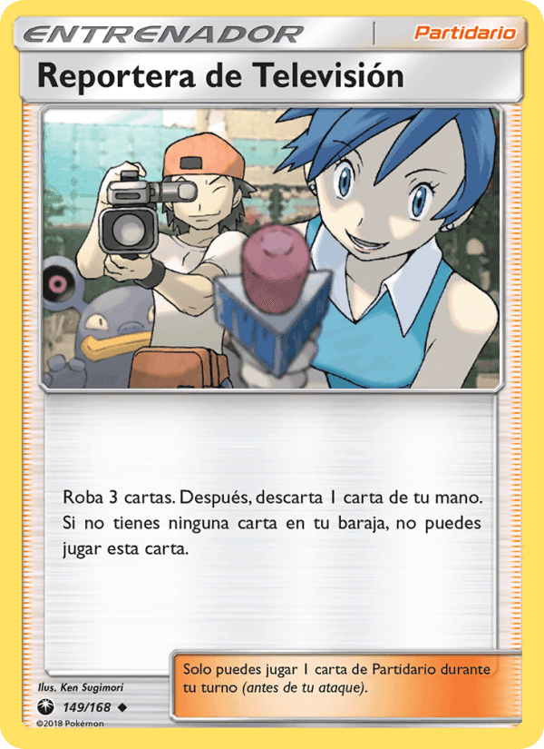 Reportera de Televisión, card 149 from Tormenta Celestial