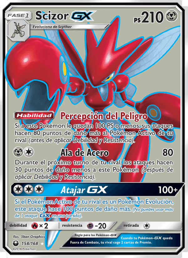 Scizor GX, carta 158 de Tormenta Celestial