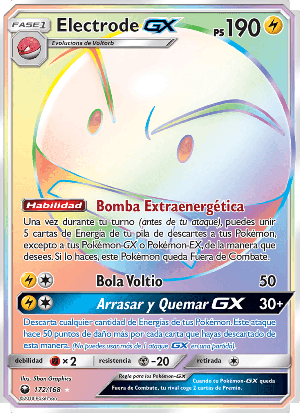 Electrode GX, card 172 from Tormenta Celestial