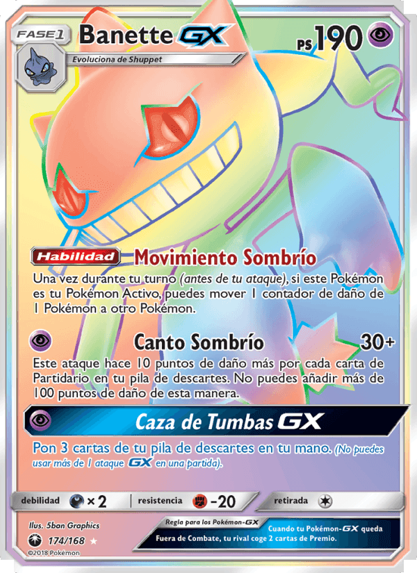 Banette GX, carta 174 de Tormenta Celestial