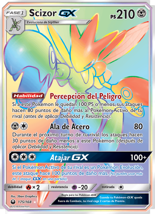 Scizor GX, carta 175 de Tormenta Celestial