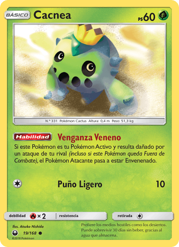 Cacnea, carta 19 de Tormenta Celestial
