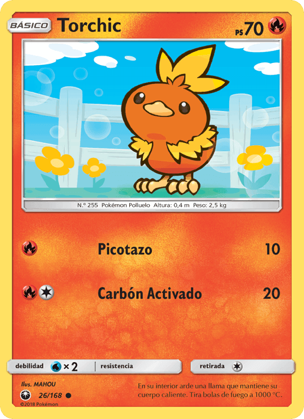 Torchic, carta 26 di Tormenta Celestial