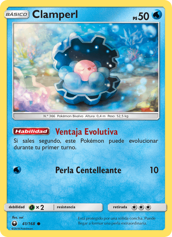 Clamperl, carta 41 de Tormenta Celestial