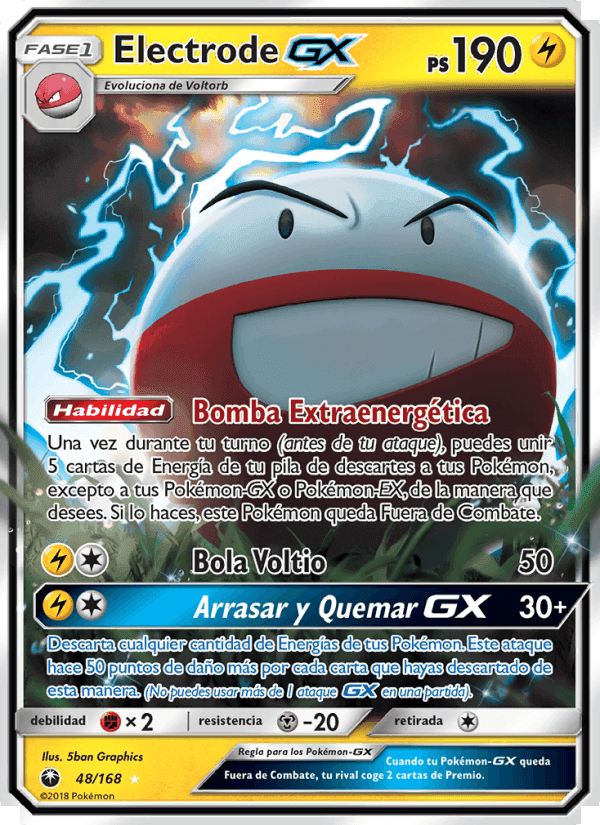 Electrode GX, carte 48 de Tormenta Celestial