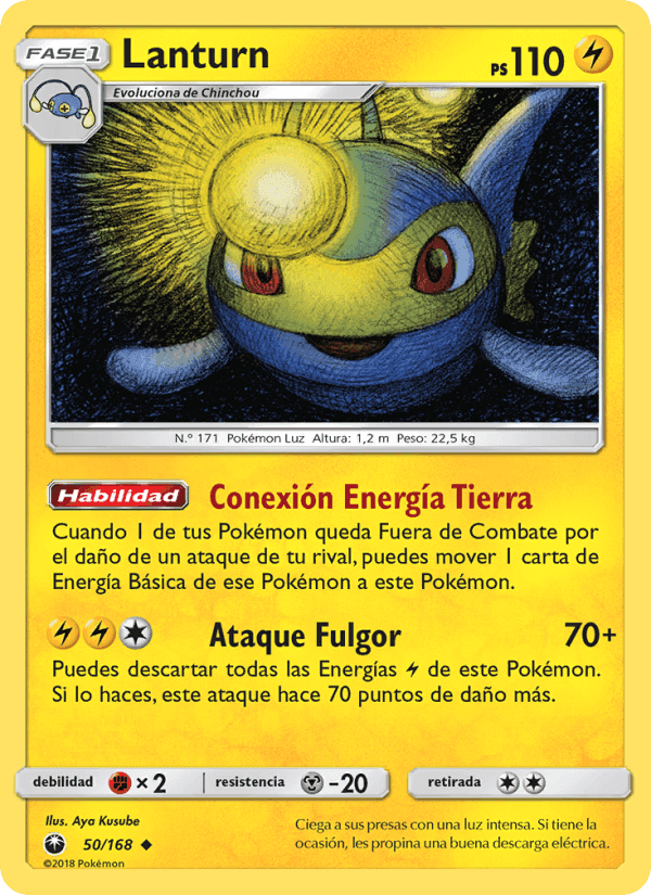 Lanturn, card 50 from Tormenta Celestial