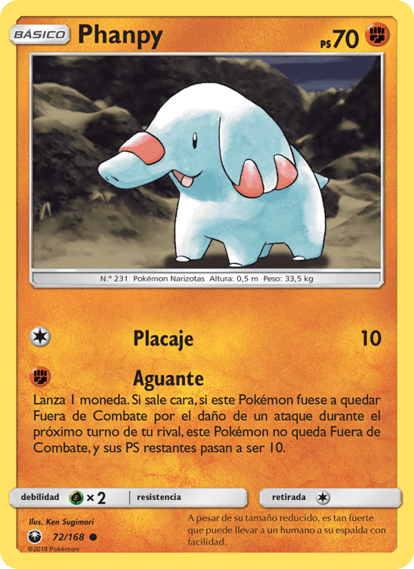 Phanpy, carta 72 di Tormenta Celestial