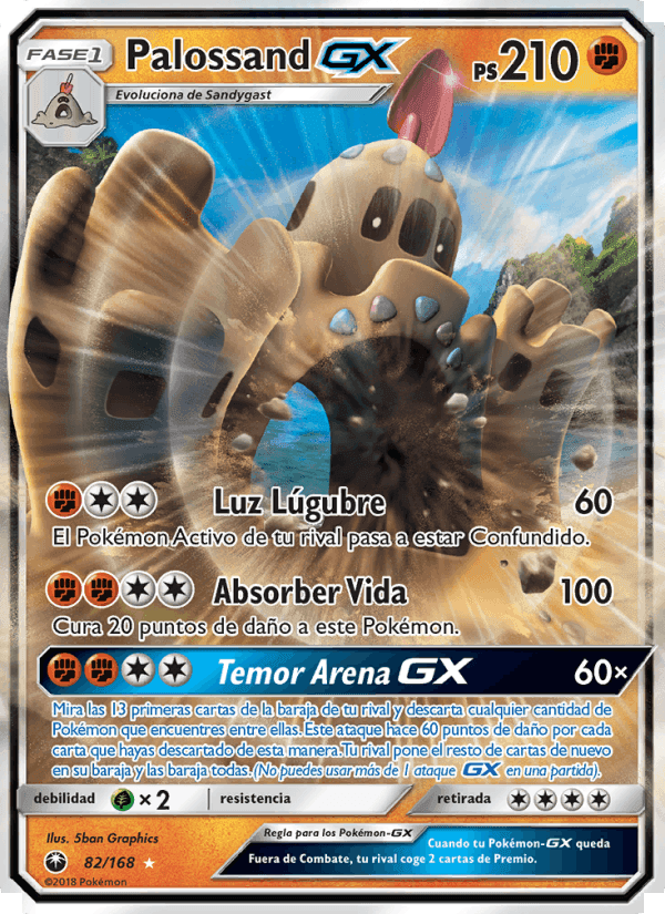 Palossand GX, carta 82 di Tormenta Celestial