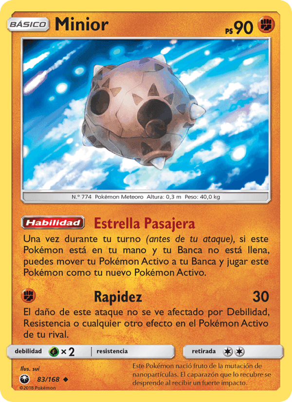 Minior, card 83 from Tormenta Celestial
