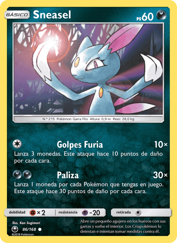 Sneasel, carte 86 de Tormenta Celestial