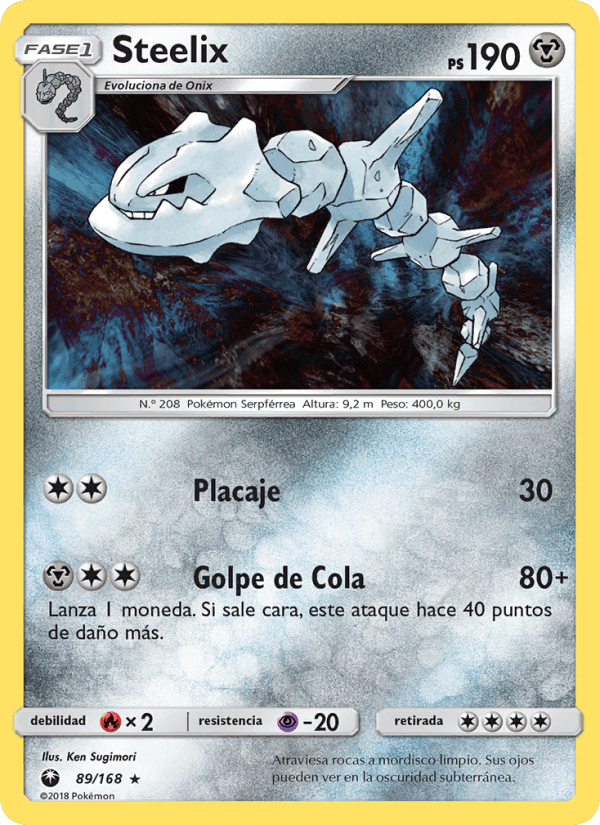Steelix, carta 89 de Tormenta Celestial