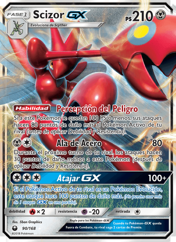 Scizor GX, carta 90 de Tormenta Celestial