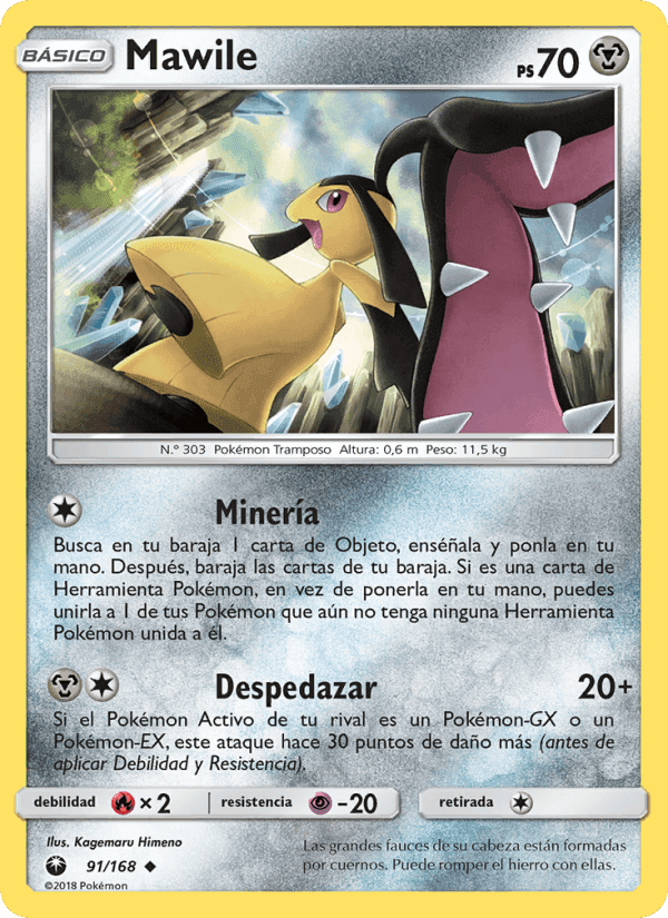 Mawile, carta 91 de Tormenta Celestial