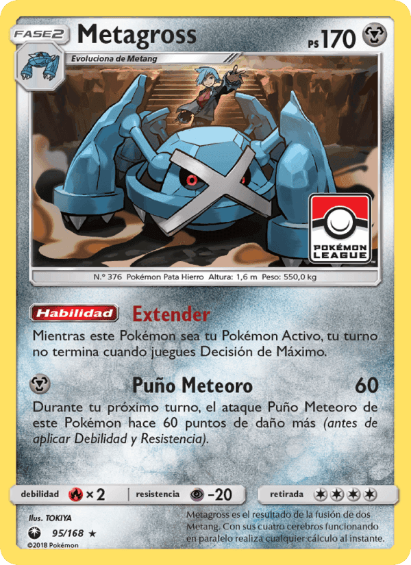Metagross, carta 95 de Tormenta Celestial