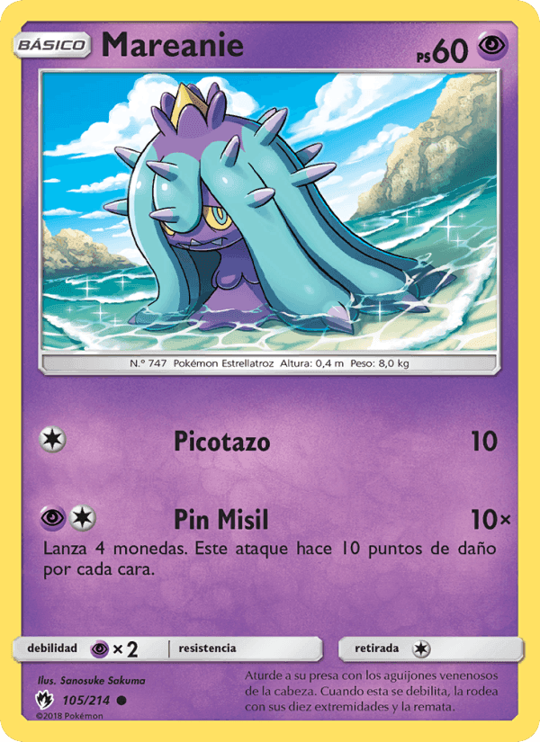 Mareanie, card 105 from Truenos Perdidos