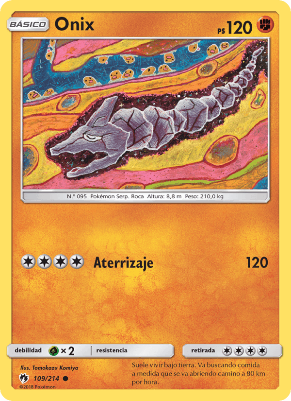 Onix, card 109 from Truenos Perdidos