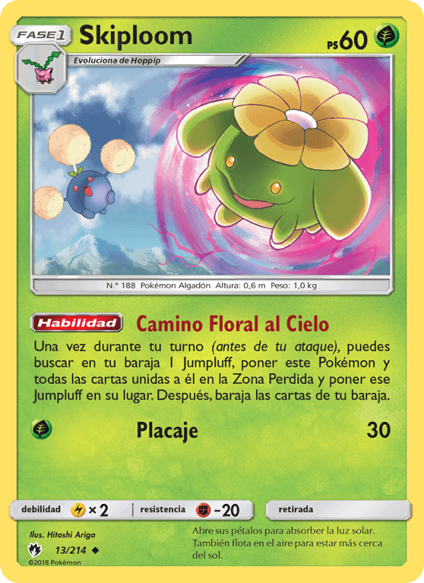 Skiploom, carte 13 de Truenos Perdidos
