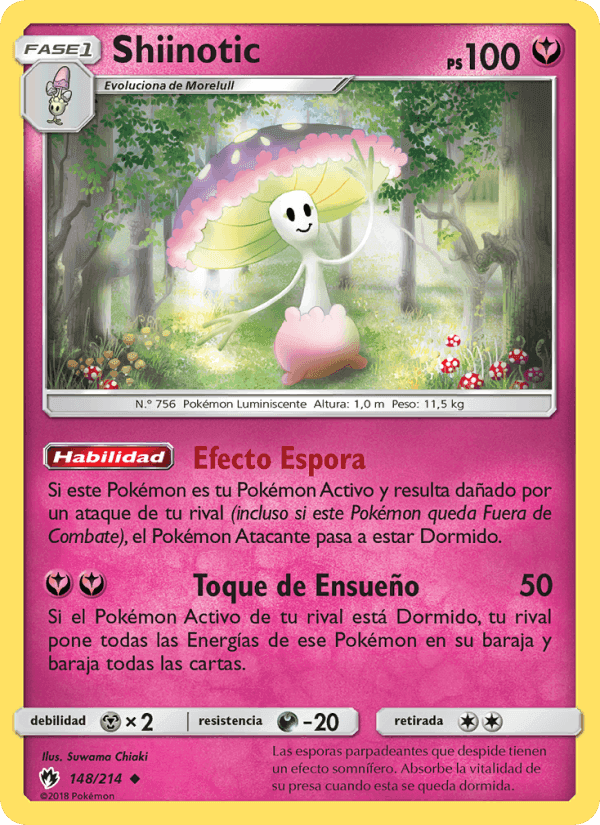 Shiinotic, card 148 from Truenos Perdidos