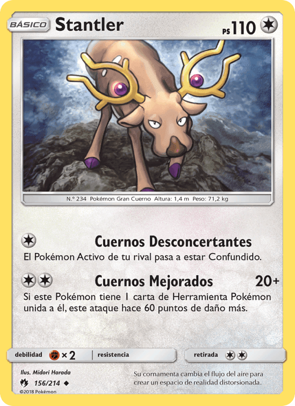 Stantler, carte 156 de Truenos Perdidos