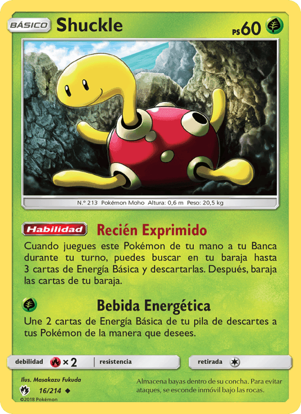 Shuckle, carta 16 de Truenos Perdidos