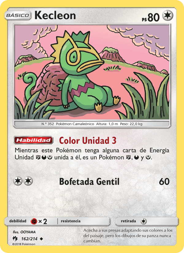 Kecleon, carte 162 de Truenos Perdidos