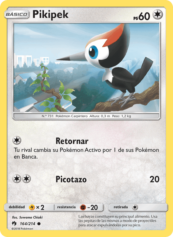 Pikipek, carta 164 de Truenos Perdidos