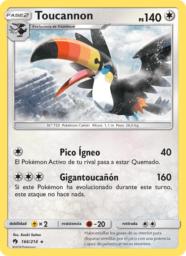 Toucannon, carta 166 di Truenos Perdidos