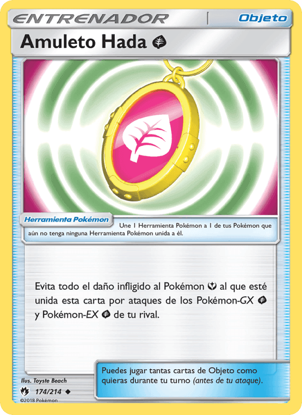 Amuleto Hada Grass, carta 174 de Truenos Perdidos