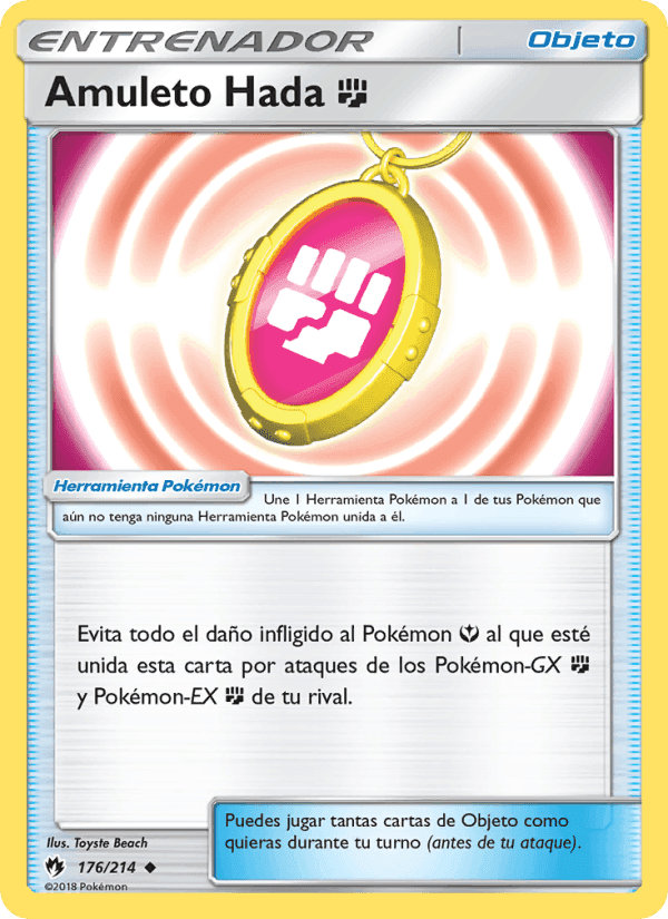 Amuleto Hada Fighting, carta 176 de Truenos Perdidos