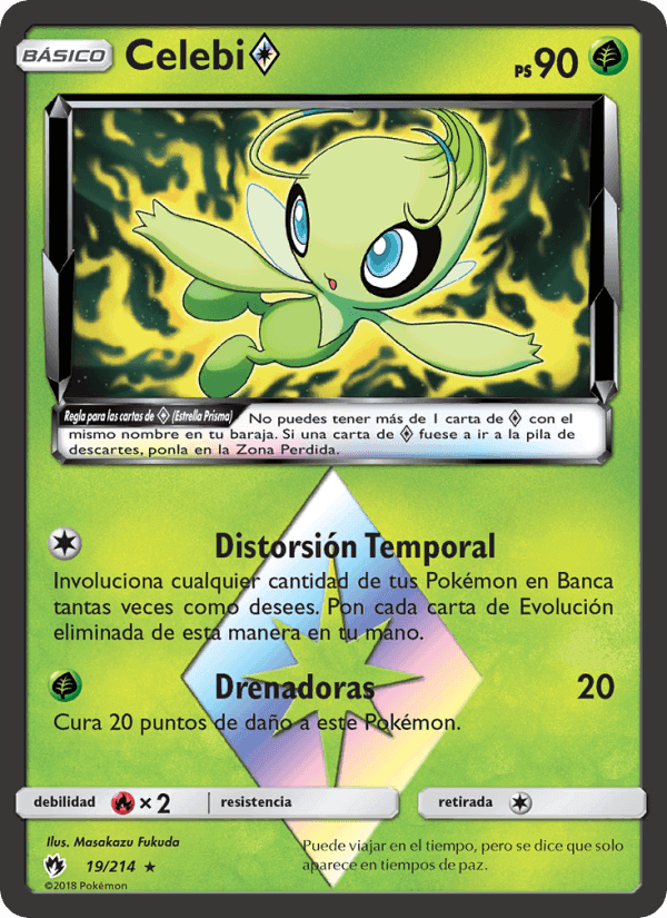 Celebi ◇, carta 19 de Truenos Perdidos
