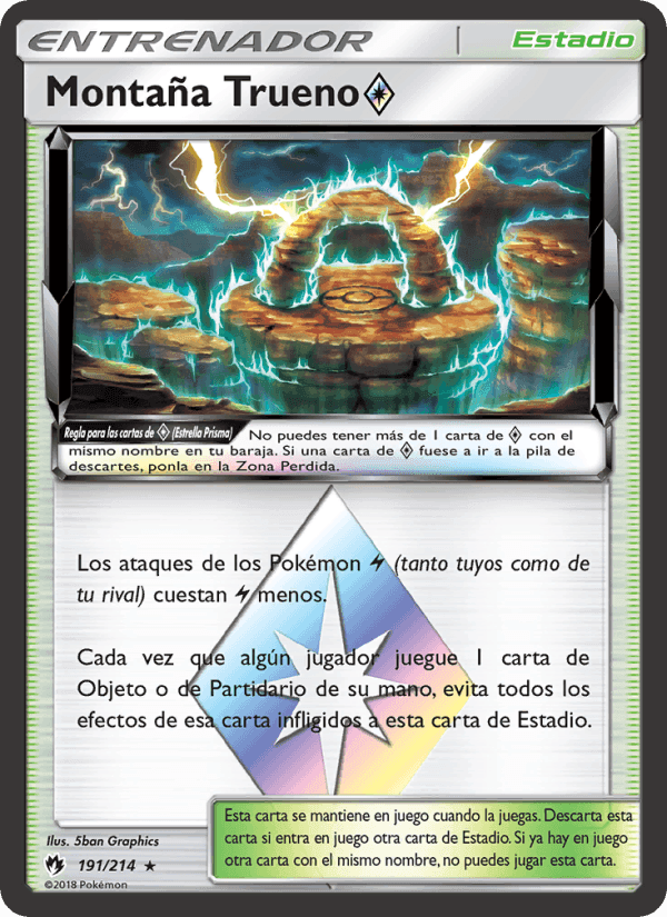 Montaña Trueno ◇, card 191 from Truenos Perdidos