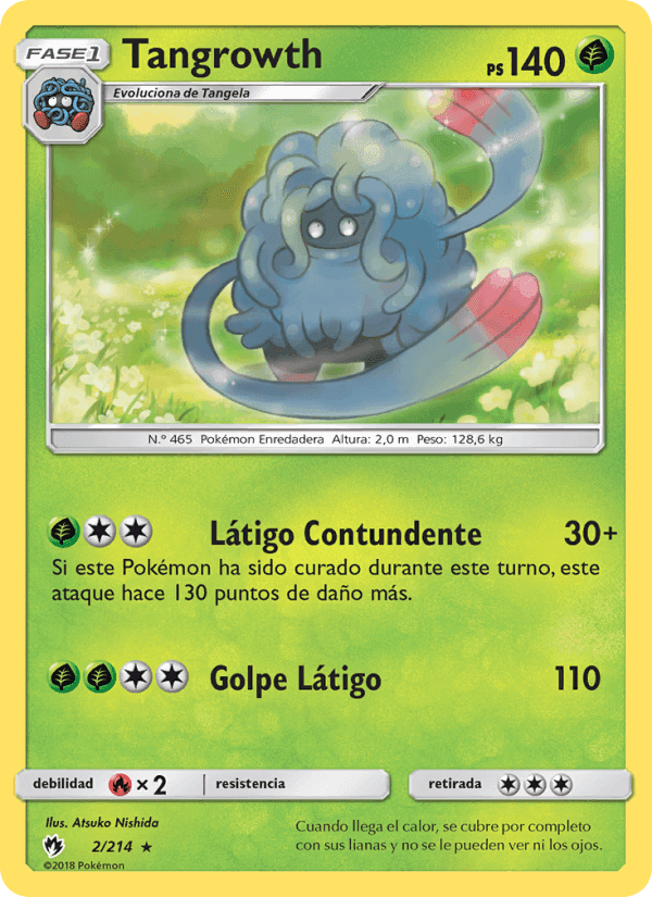 Tangrowth, carta 2 de Truenos Perdidos