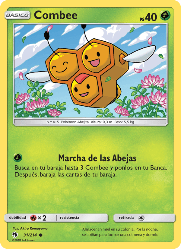 Combee, card 31 from Truenos Perdidos
