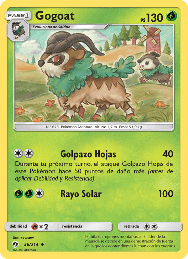 Gogoat, carta 36 de Truenos Perdidos