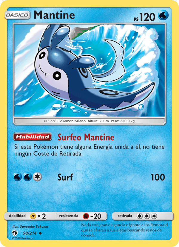 Mantine, carte 58 de Truenos Perdidos
