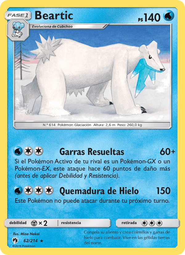 Beartic, carta 62 de Truenos Perdidos
