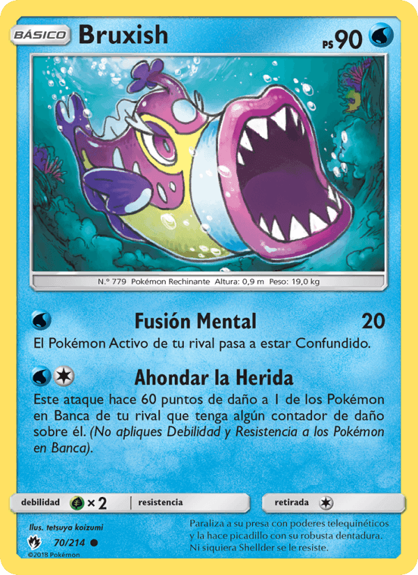 Bruxish, carta 70 de Truenos Perdidos