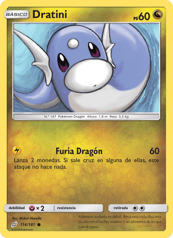 Dratini, card 116 from Union de Aliados