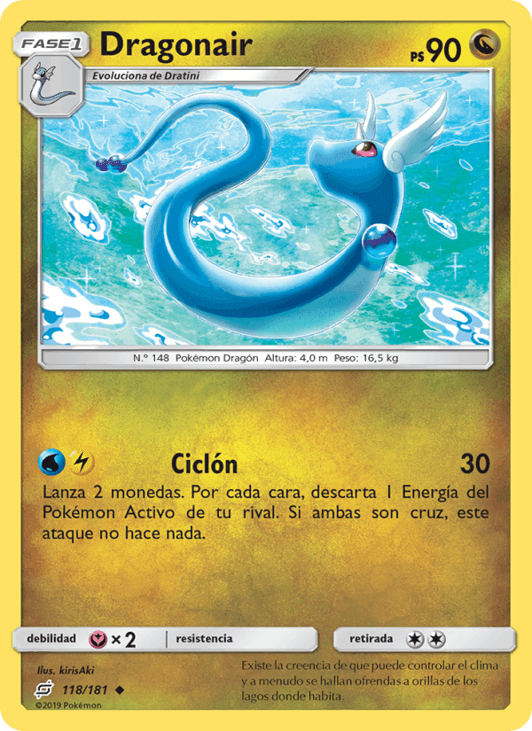 Dragonair, carta 118 de Union de Aliados