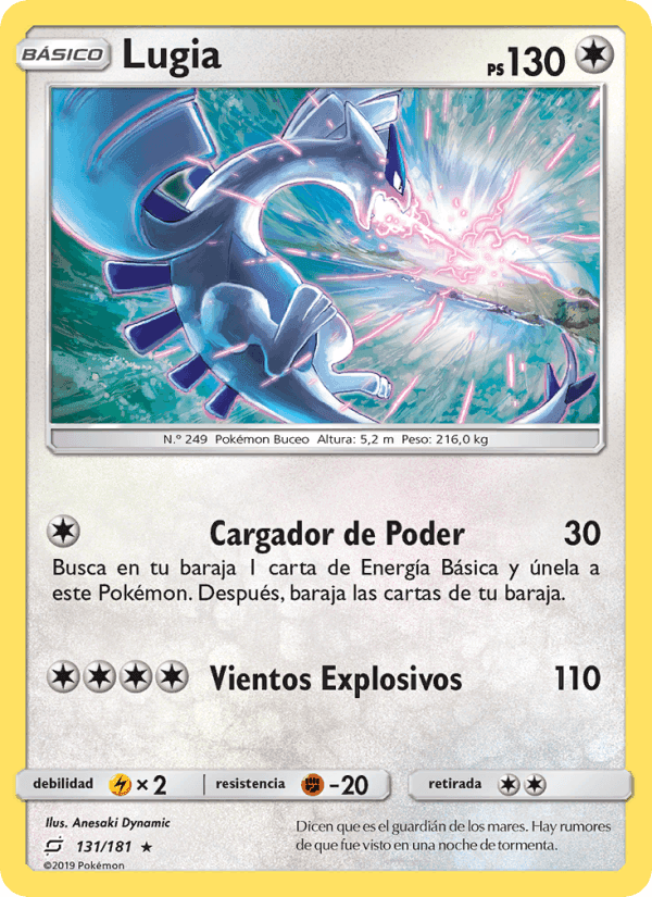 Lugia, carta 131 de Union de Aliados
