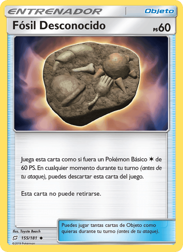 Fósil Desconocido, card 155 from Union de Aliados