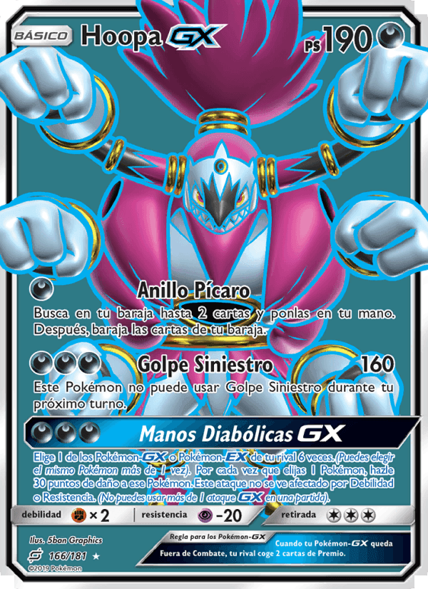 Hoopa GX, carta 166 de Union de Aliados