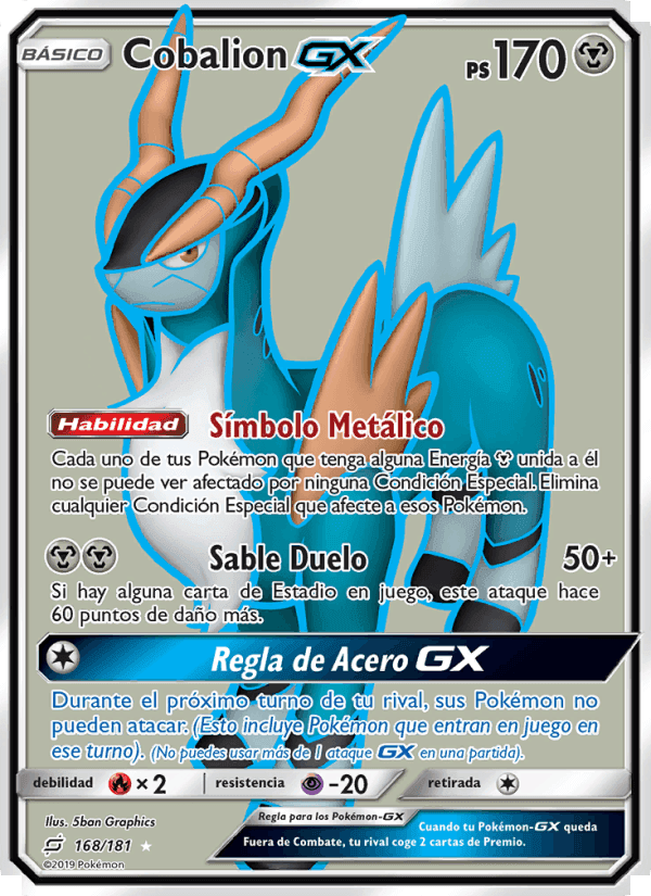 Cobalion GX, card 168 from Union de Aliados