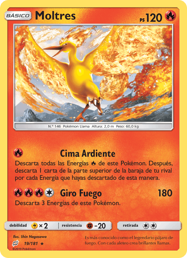 Moltres, carte 19 de Union de Aliados