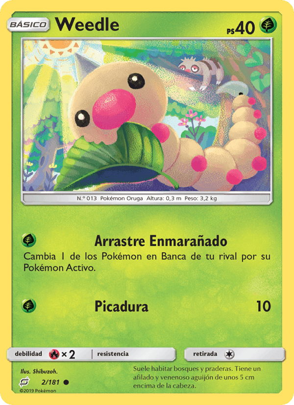 Weedle, carta 2 di Union de Aliados