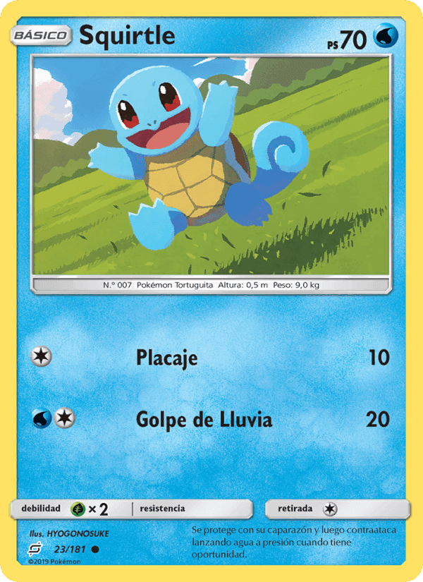 Squirtle, carte 23 de Union de Aliados
