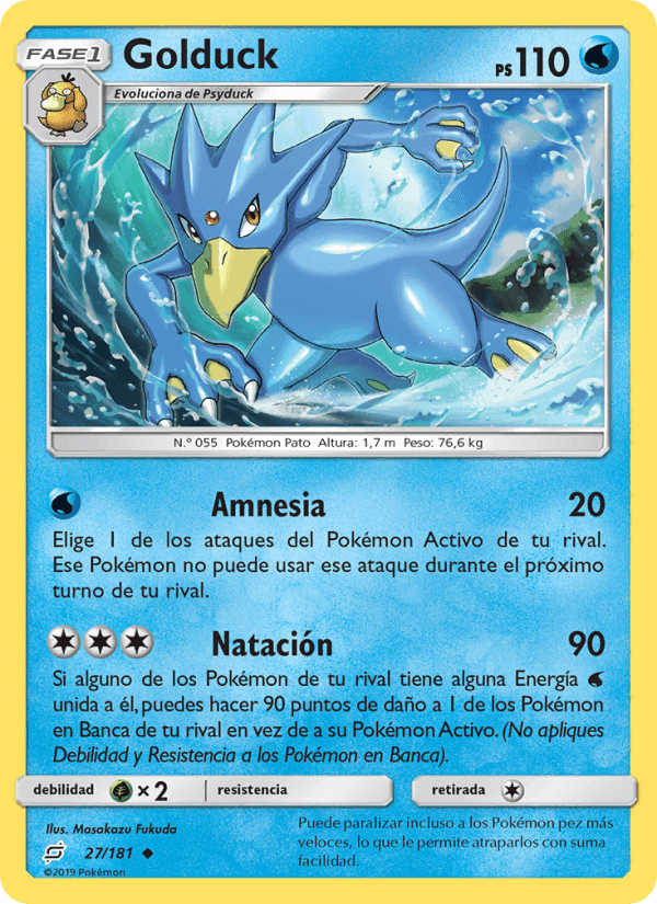 Golduck, carte 27 de Union de Aliados