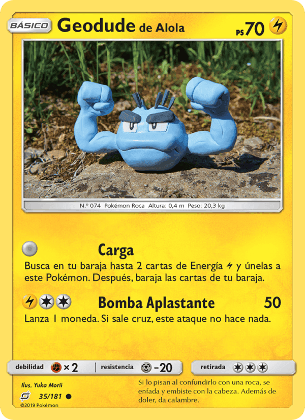 Geodude de Alola, carta 35 di Union de Aliados