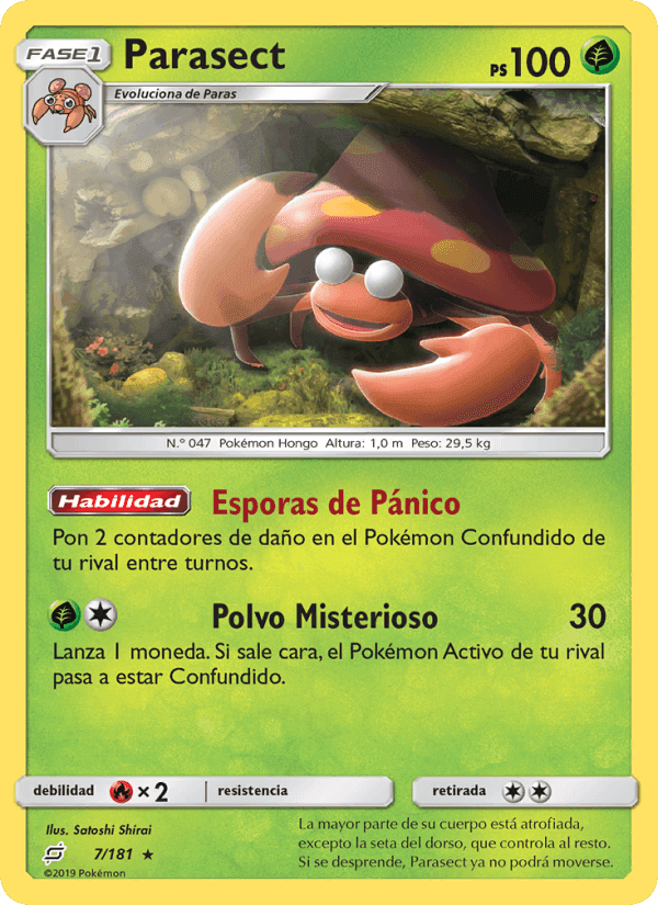 Union de Aliados の 7 番、Parasect