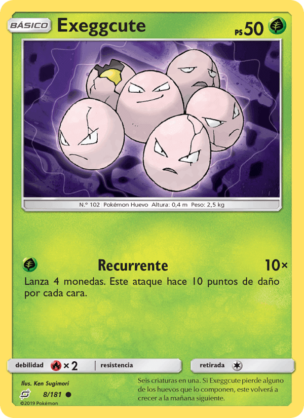 Exeggcute, carte 8 de Union de Aliados